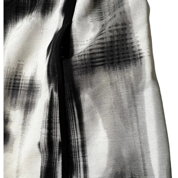 Chicos White Black Blazer Lined Hook & Eye Shoulder Pads Size 2 Large 10/12 - Picture 5 of 9